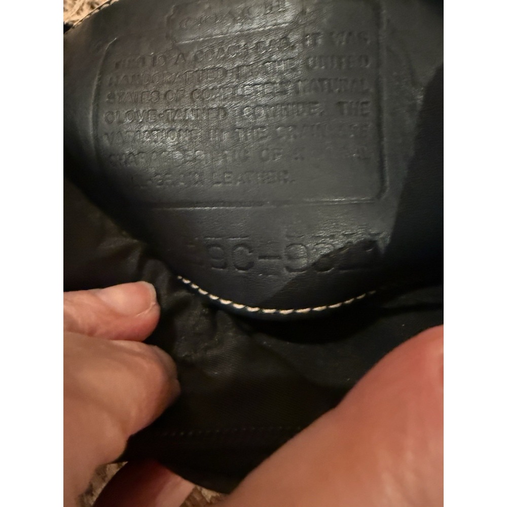 Vintage Coach Demi Bleeker 9311 Hand Bag Pouch Black Vintage USA - Picture 9 of 9